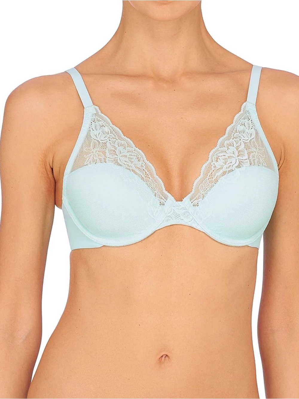 Natori Light Mint Lace Avail Underwire Bra NWT